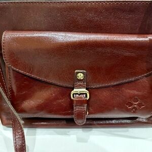 Vintage Patricia Nash Brown Leather Crossbody